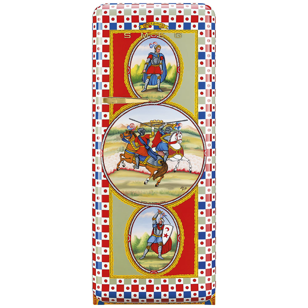 Smeg Frigoriferi d’arte/Sanatsal buzdolapları Smeg & Dolce&Gabbana FAB28R-DG DT05PG
