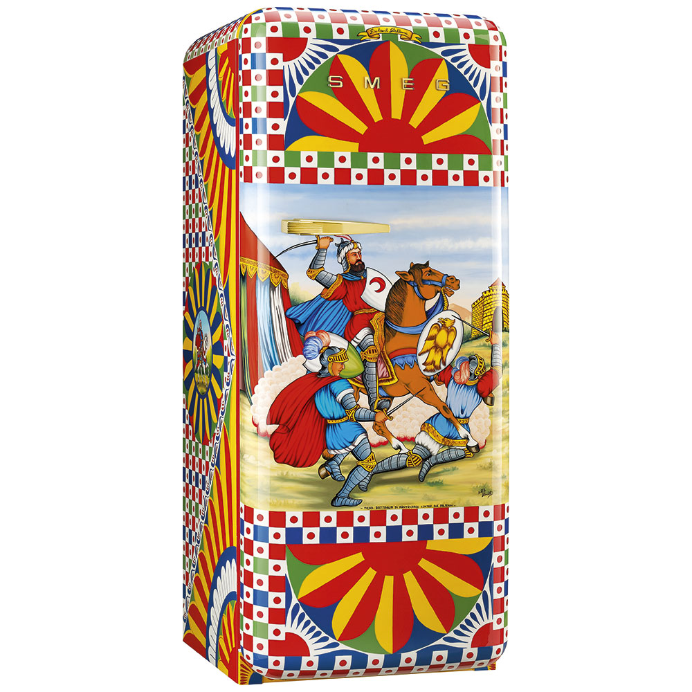Smeg Frigoriferi d’arte/Sanatsal buzdolapları Smeg & Dolce&Gabbana FAB28R-DG DT06RD görsel 2