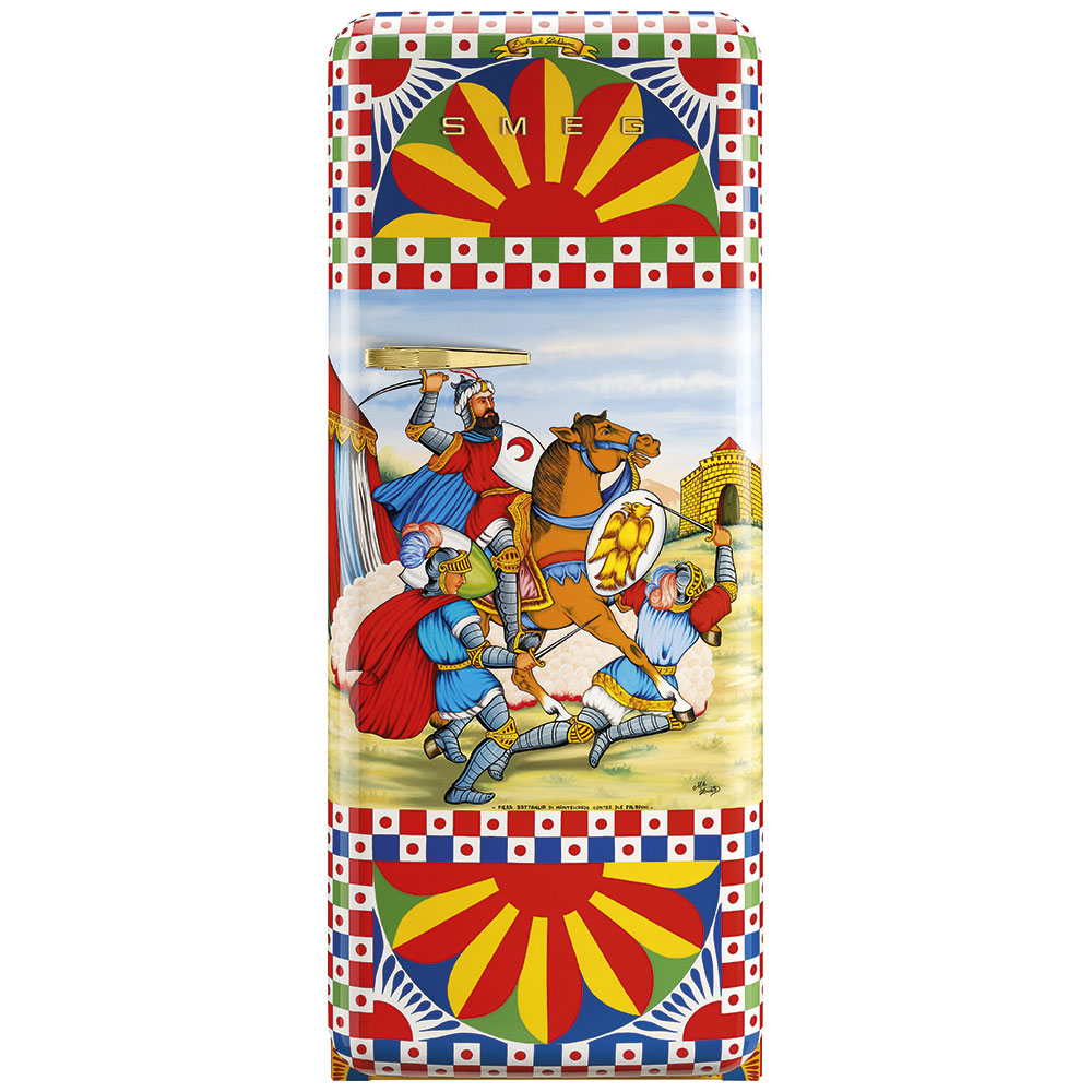 Smeg Frigoriferi d’arte/Sanatsal buzdolapları Smeg & Dolce&Gabbana FAB28R-DG DT06RD