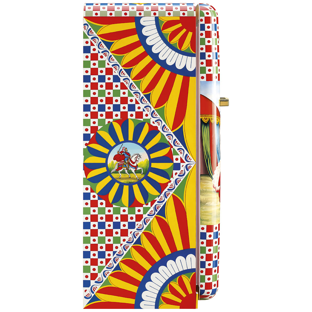 Smeg Frigoriferi d’arte/Sanatsal buzdolapları Smeg & Dolce&Gabbana FAB28R-DG DT06RD görsel 3