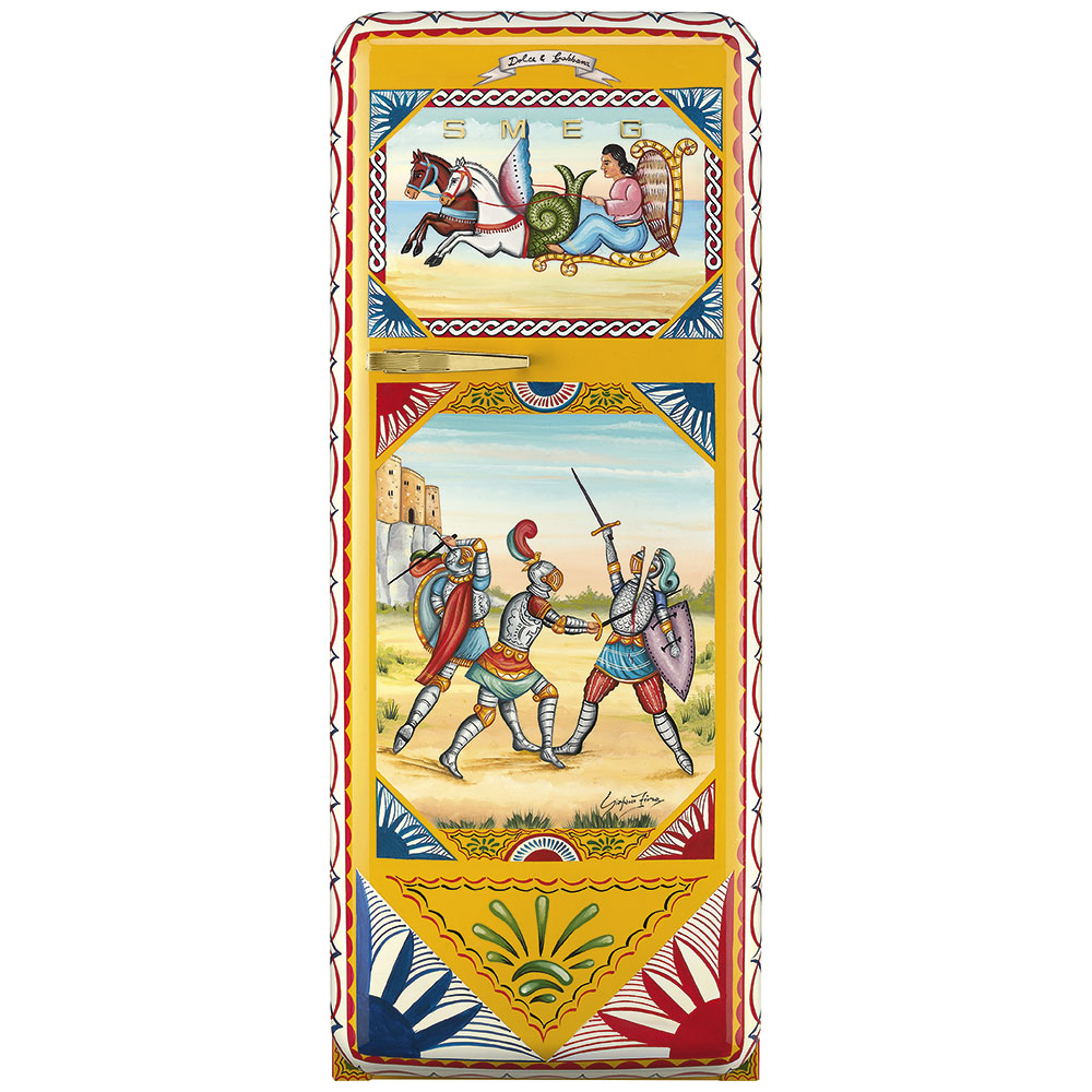 Smeg Frigoriferi d’arte/Sanatsal buzdolapları Smeg & Dolce&Gabbana FAB28R-DG FR01YW