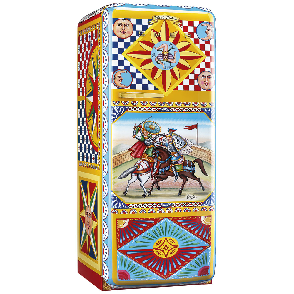 Smeg Frigoriferi d’arte/Sanatsal buzdolapları Smeg & Dolce&Gabbana FAB28R-DG FR04YW görsel 2