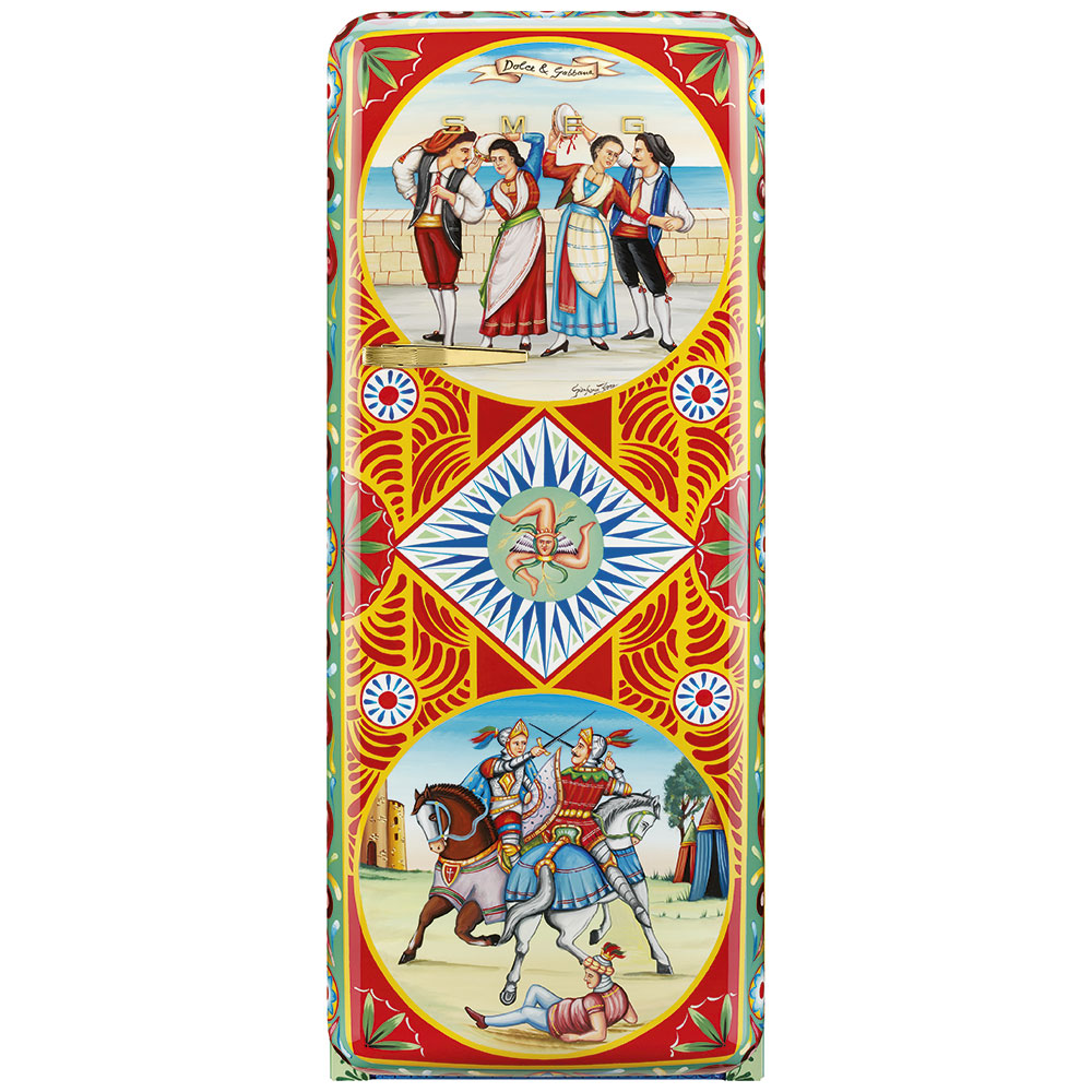 Smeg Frigoriferi d’arte/Sanatsal buzdolapları Smeg & Dolce&Gabbana FAB28R-DG FR05YW