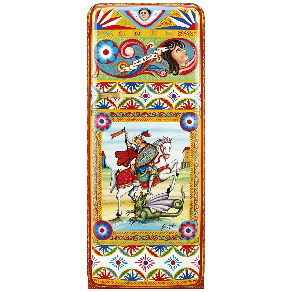 Smeg Frigoriferi d’arte/Sanatsal buzdolapları Smeg & Dolce&Gabbana FAB28R-DG FR10OR