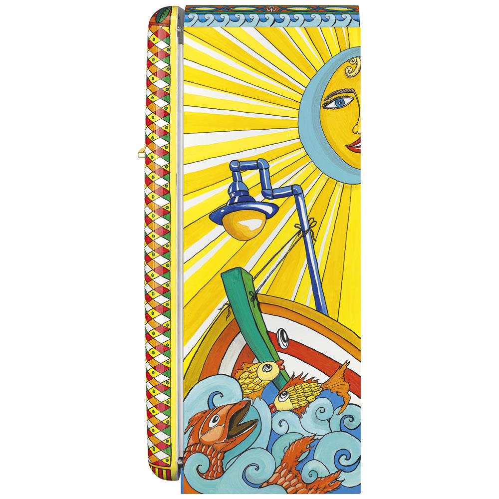 Smeg Frigoriferi d’arte/Sanatsal buzdolapları Smeg & Dolce&Gabbana FAB28R-DG LC04YW görsel 3