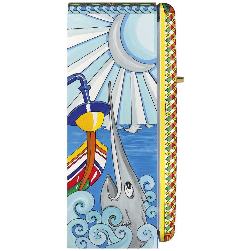 Smeg Frigoriferi d’arte/Sanatsal buzdolapları Smeg & Dolce&Gabbana FAB28R-DG LC04YW görsel 2