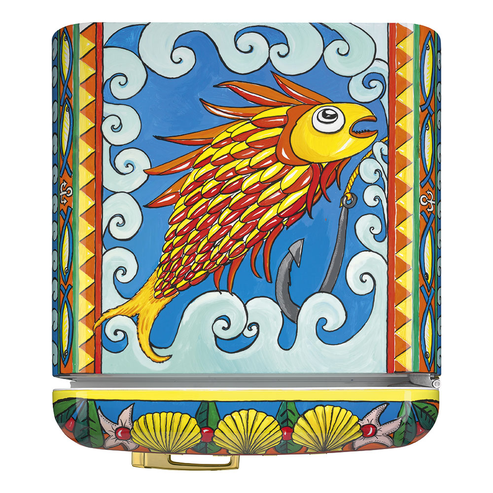 Smeg Frigoriferi d’arte/Sanatsal buzdolapları Smeg & Dolce&Gabbana FAB28R-DG LC04YW görsel 4
