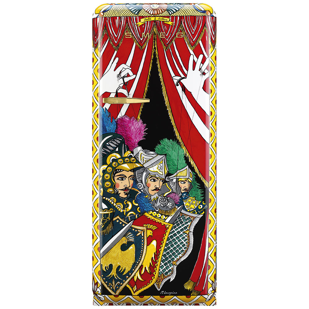 Smeg Frigoriferi d’arte/Sanatsal buzdolapları Smeg & Dolce&Gabbana FAB28R-DG LC06RD