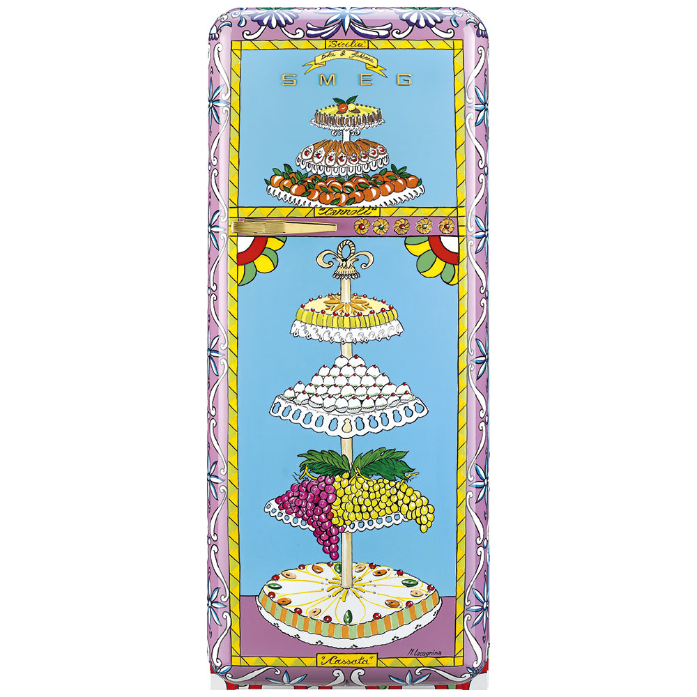 Smeg Frigoriferi d’arte/Sanatsal buzdolapları Smeg & Dolce&Gabbana FAB28R-DG LC08LL