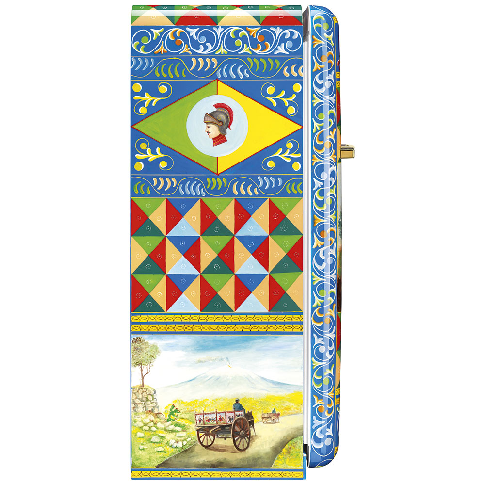 Smeg Frigoriferi d’arte/Sanatsal buzdolapları Smeg & Dolce&Gabbana FAB28R-DG PL01PB görsel 3