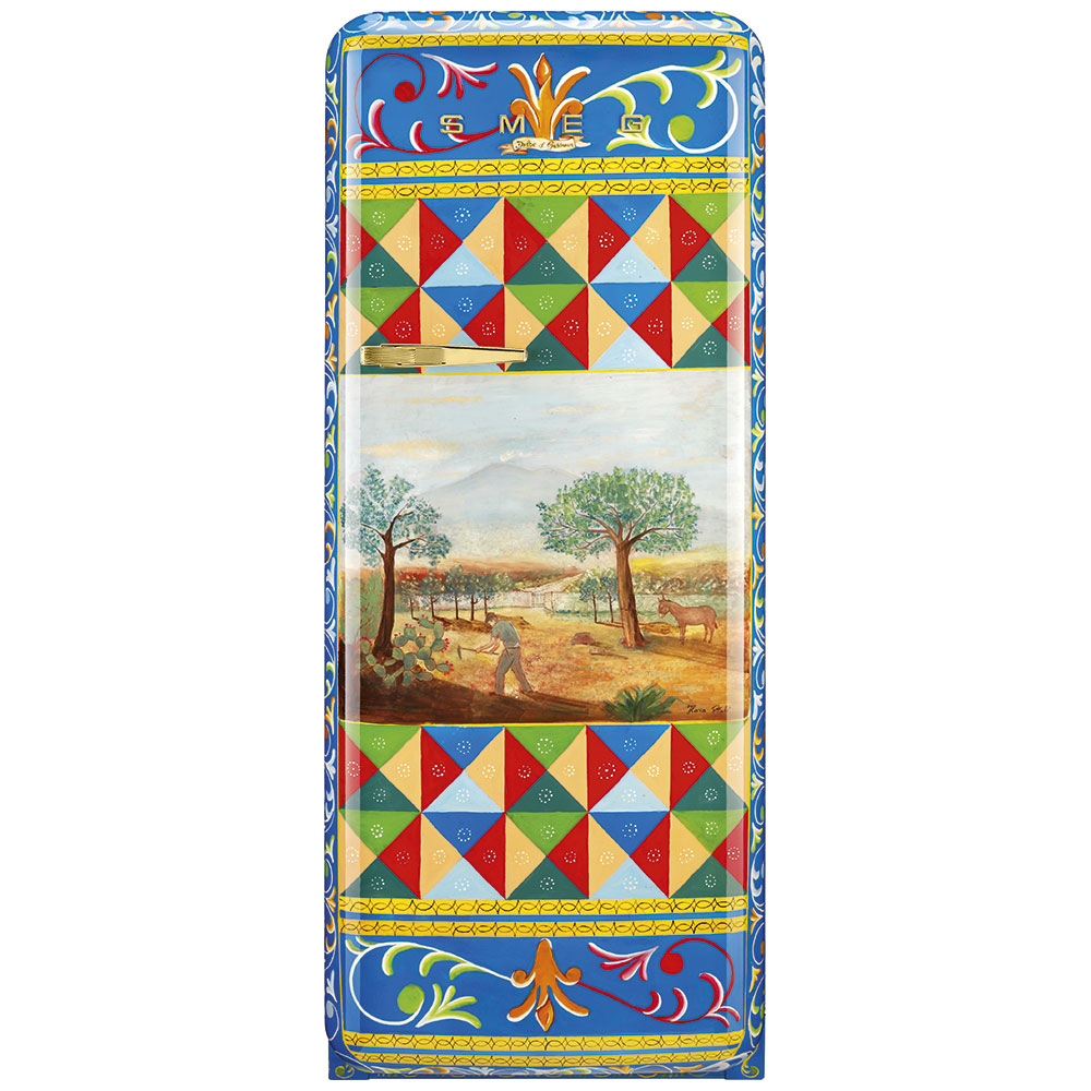 Smeg Frigoriferi d’arte/Sanatsal buzdolapları Smeg & Dolce&Gabbana FAB28R-DG PL01PB