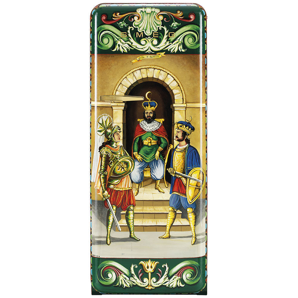 Smeg Frigoriferi d’arte/Sanatsal buzdolapları Smeg & Dolce&Gabbana FAB28R-DG PT01GN