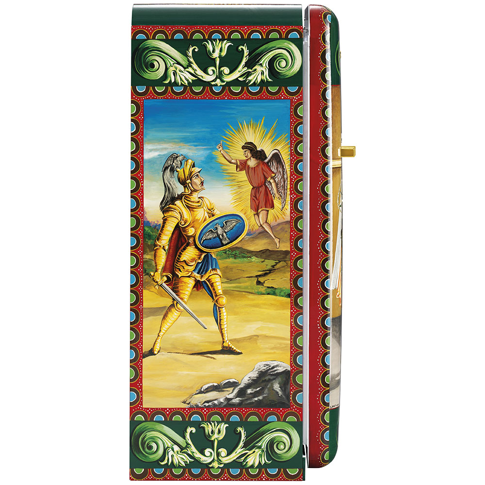 Smeg Frigoriferi d’arte/Sanatsal buzdolapları Smeg & Dolce&Gabbana FAB28R-DG PT01GN görsel 3