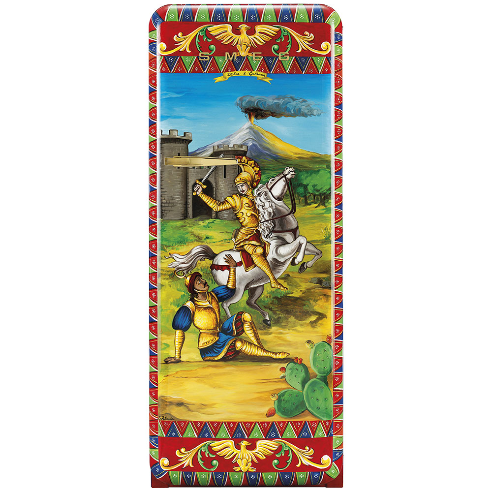Smeg Frigoriferi d’arte/Sanatsal buzdolapları Smeg & Dolce&Gabbana FAB28R-DG PT02RD