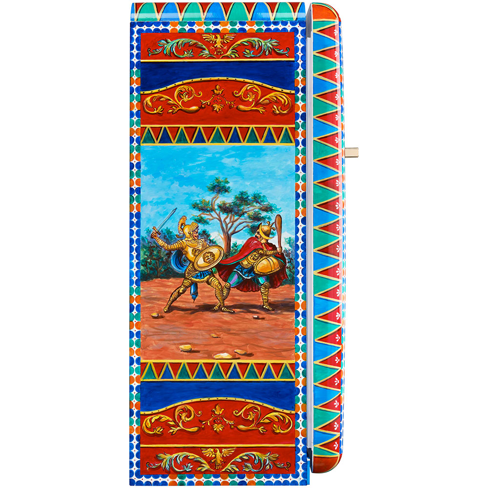 Smeg Frigoriferi d’arte/Sanatsal buzdolapları Smeg & Dolce&Gabbana FAB28R-DG PT04RD görsel 2