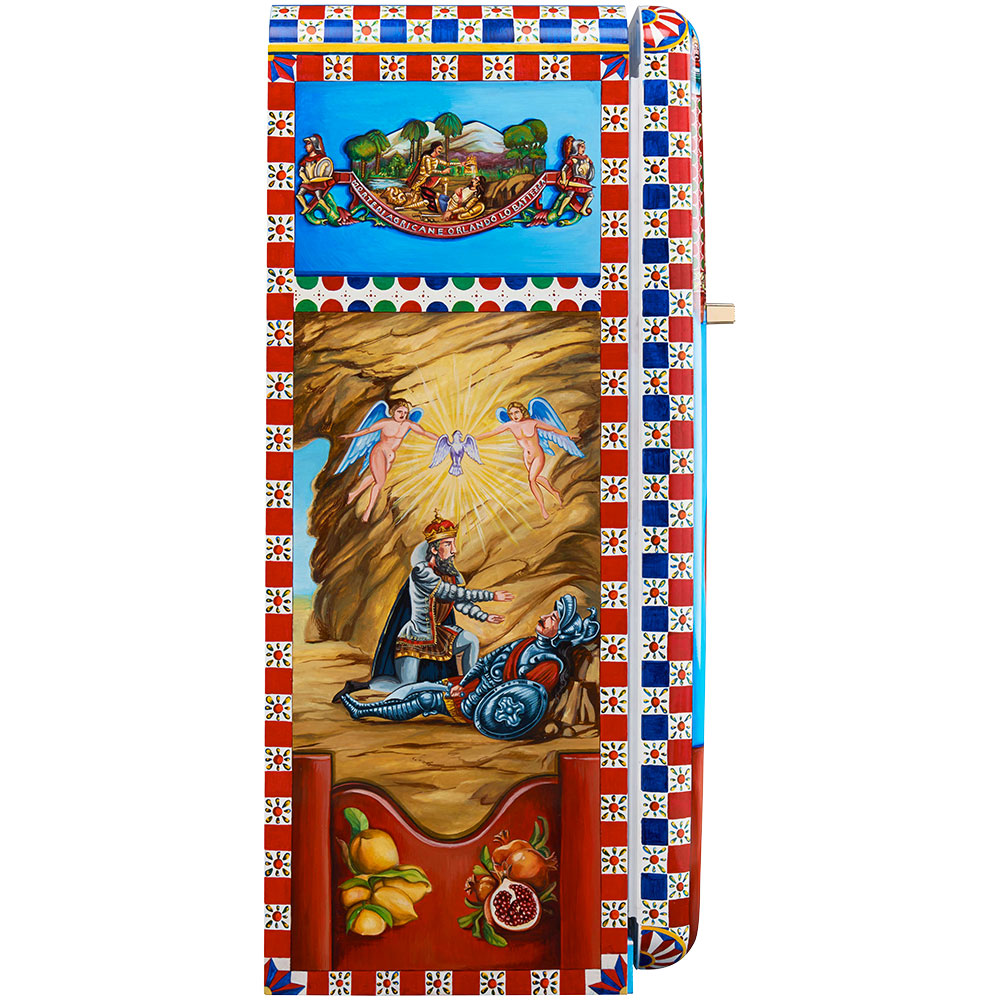 Smeg Frigoriferi d’arte/Sanatsal buzdolapları Smeg & Dolce&Gabbana FAB28R-DG PT05AZ görsel 2