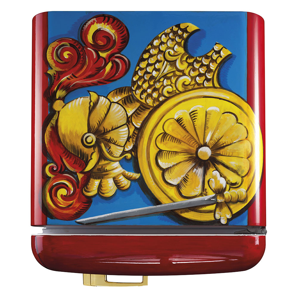 Smeg Frigoriferi d’arte/Sanatsal buzdolapları Smeg & Dolce&Gabbana FAB28R-DG PT06RD görsel 4