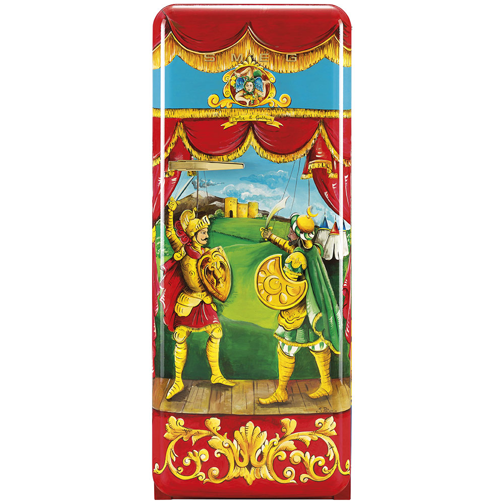 Smeg Frigoriferi d’arte/Sanatsal buzdolapları Smeg & Dolce&Gabbana FAB28R-DG PT06RD