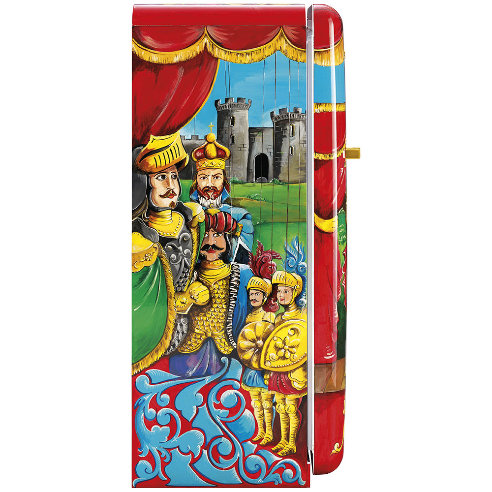 Smeg Frigoriferi d’arte/Sanatsal buzdolapları Smeg & Dolce&Gabbana FAB28R-DG PT06RD görsel 3