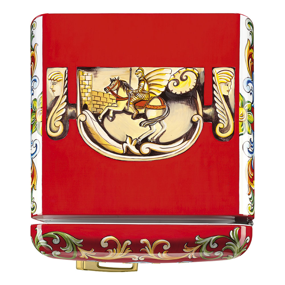 Smeg Frigoriferi d’arte/Sanatsal buzdolapları Smeg & Dolce&Gabbana FAB28R-DG PT07RD görsel 3