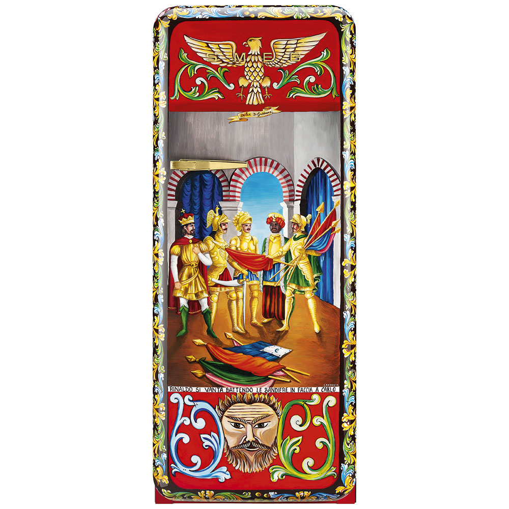 Smeg Frigoriferi d’arte/Sanatsal buzdolapları Smeg & Dolce&Gabbana FAB28R-DG PT09RD