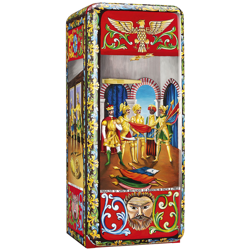 Smeg Frigoriferi d’arte/Sanatsal buzdolapları Smeg & Dolce&Gabbana FAB28R-DG PT09RD görsel 2