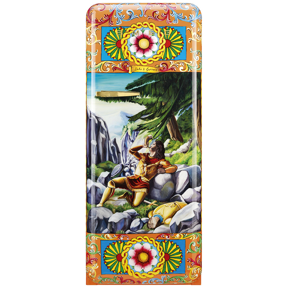 Smeg Frigoriferi d’arte/Sanatsal buzdolapları Smeg & Dolce&Gabbana FAB28R-DG PT10RD
