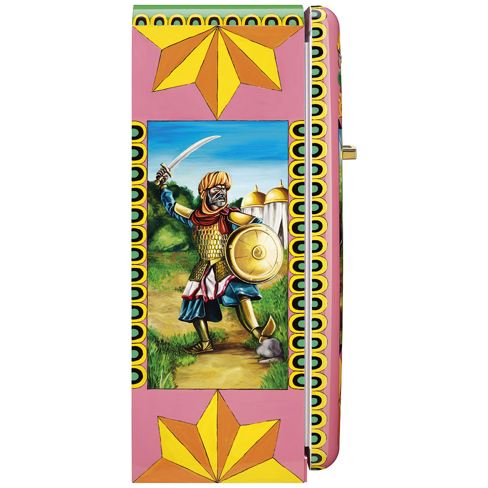 Smeg Frigoriferi d’arte/Sanatsal buzdolapları Smeg & Dolce&Gabbana FAB28R-DG PT11PK görsel 2