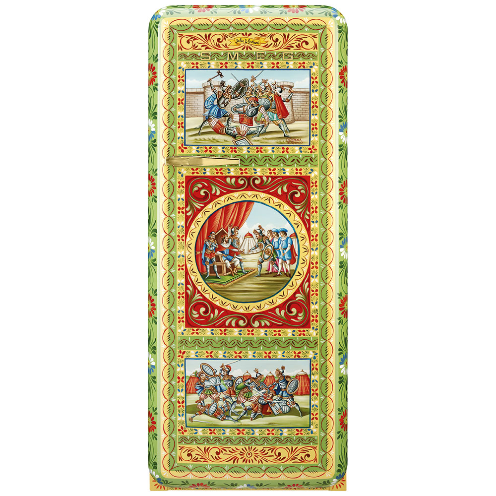 Smeg Frigoriferi d’arte/Sanatsal buzdolapları Smeg & Dolce&Gabbana FAB28R-DG SP05YW