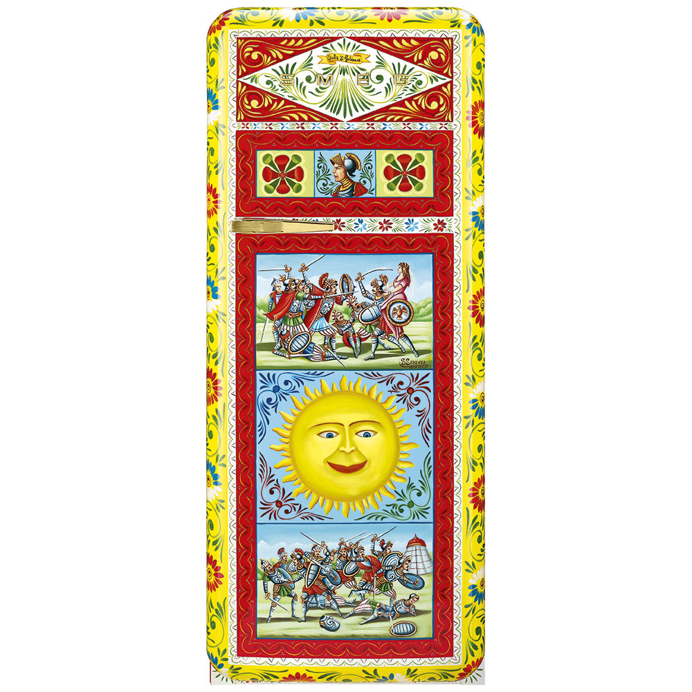 Smeg Frigoriferi d’arte/Sanatsal buzdolapları Smeg & Dolce&Gabbana FAB28R-DG SP08YW