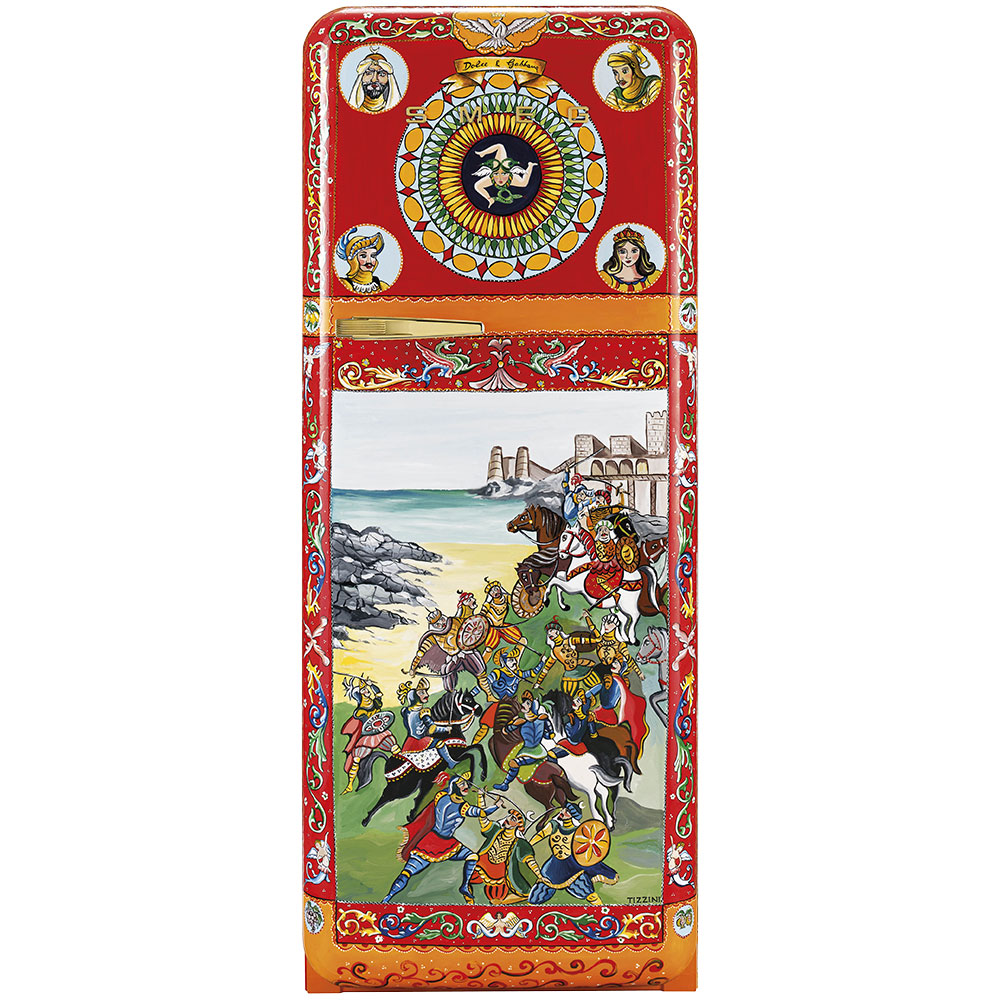 Smeg Frigoriferi d’arte/Sanatsal buzdolapları Smeg & Dolce&Gabbana FAB28R-DG TZ01OR