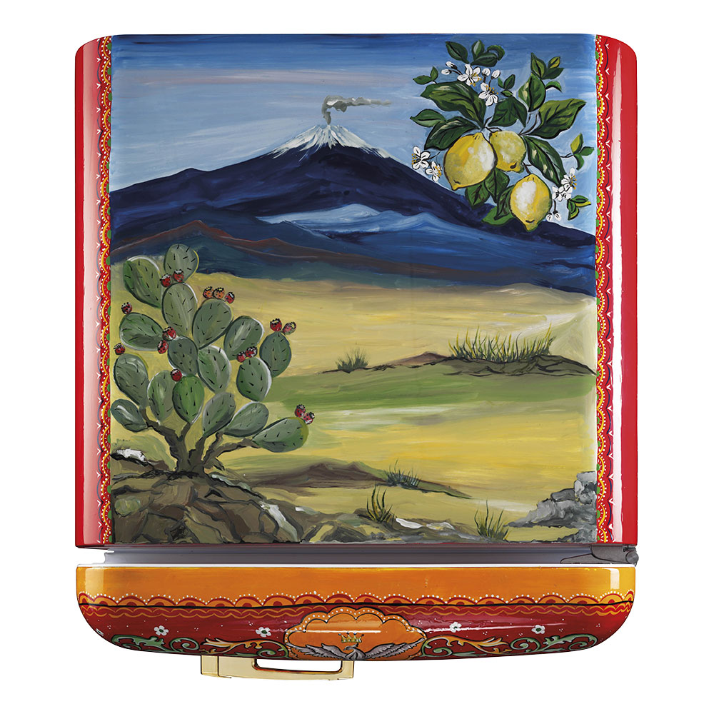 Smeg Frigoriferi d’arte/Sanatsal buzdolapları Smeg & Dolce&Gabbana FAB28R-DG TZ01OR görsel 3