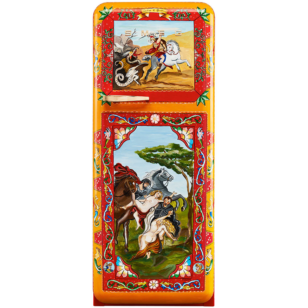 Smeg Frigoriferi d’arte/Sanatsal buzdolapları Smeg & Dolce&Gabbana FAB28R-DG TZ02OR