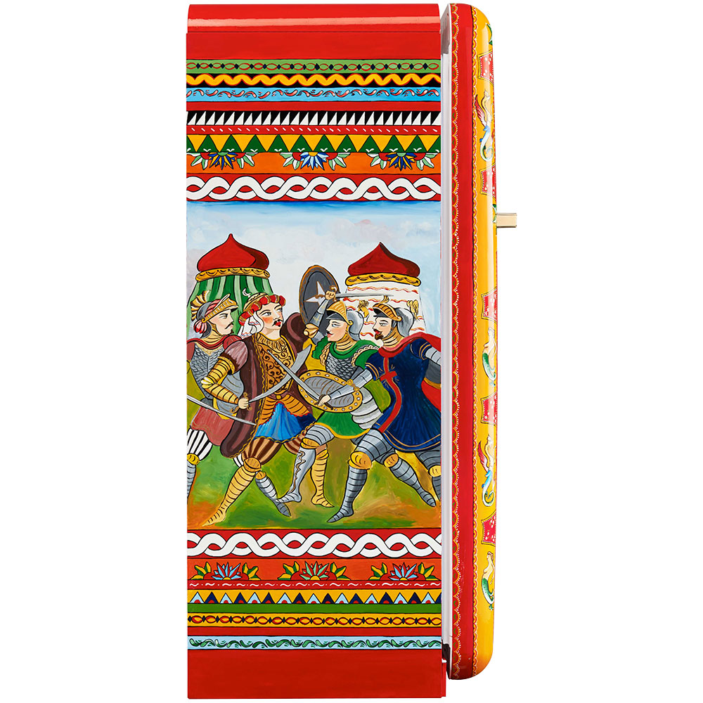 Smeg Frigoriferi d’arte/Sanatsal buzdolapları Smeg & Dolce&Gabbana FAB28R-DG TZ02OR görsel 2