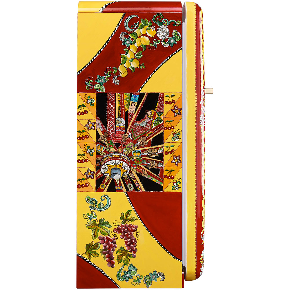 Smeg Frigoriferi d’arte/Sanatsal buzdolapları Smeg & Dolce&Gabbana FAB28R-DG TZ05BD görsel 2