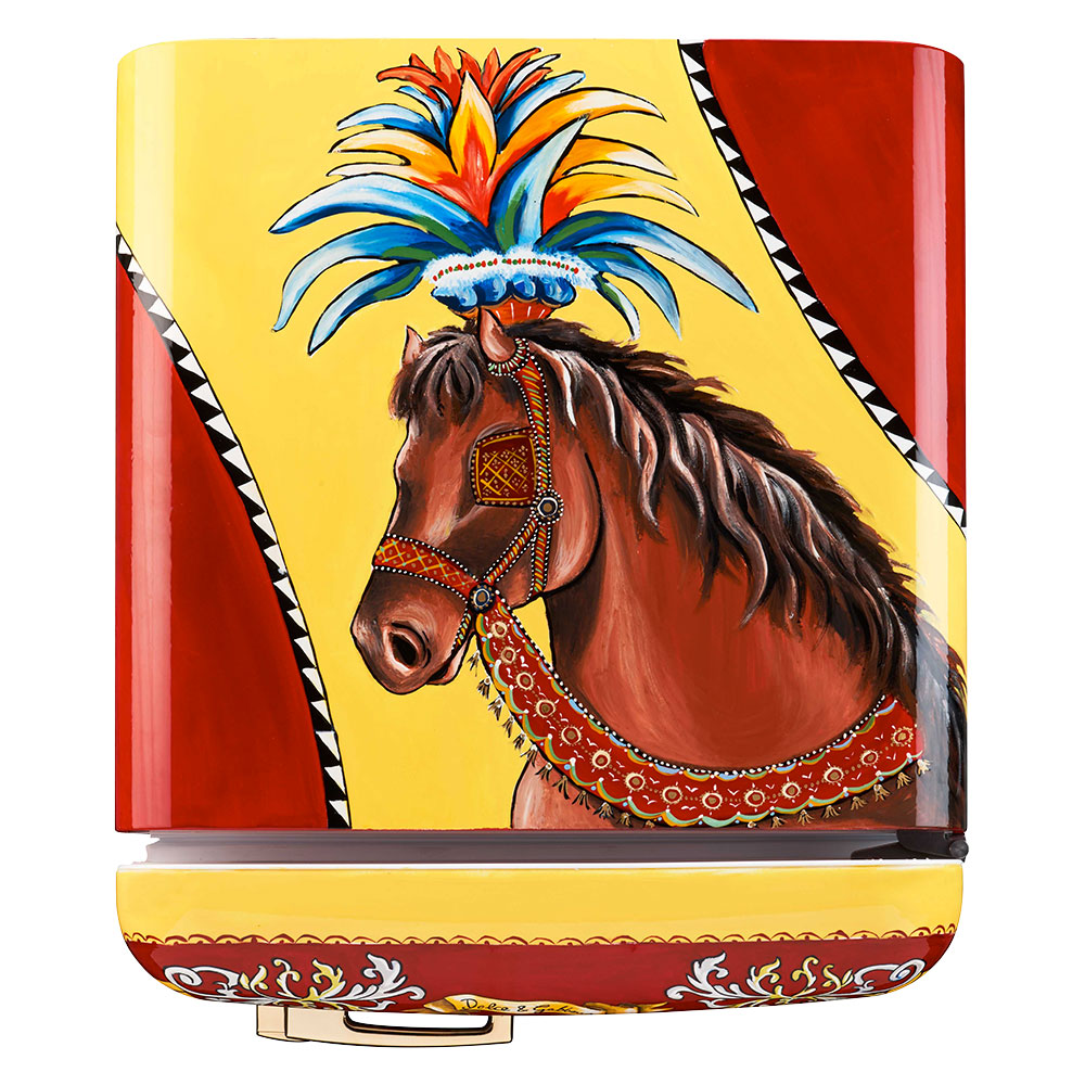 Smeg Frigoriferi d’arte/Sanatsal buzdolapları Smeg & Dolce&Gabbana FAB28R-DG TZ05BD görsel 4