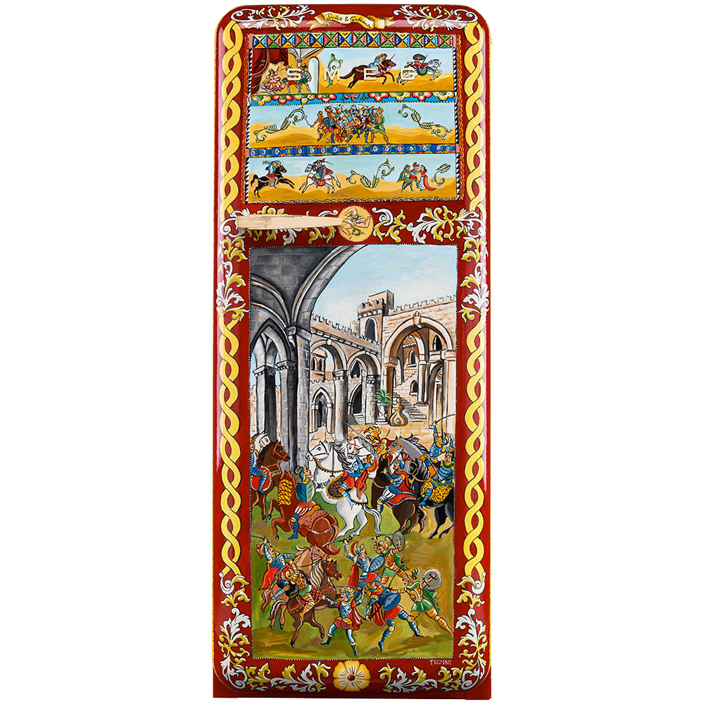 Smeg Frigoriferi d’arte/Sanatsal buzdolapları Smeg & Dolce&Gabbana FAB28R-DG TZ05BD
