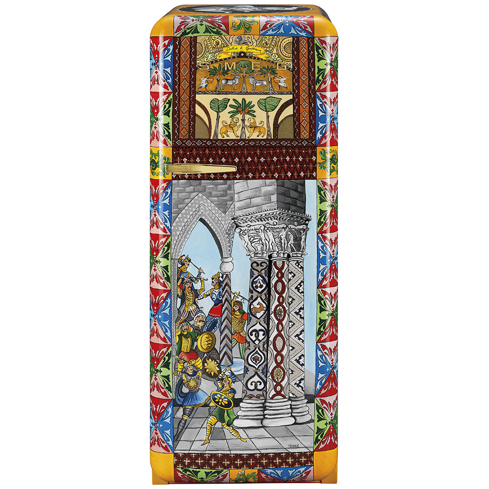 Smeg Frigoriferi d’arte/Sanatsal buzdolapları Smeg & Dolce&Gabbana FAB28R-DG TZ06YW