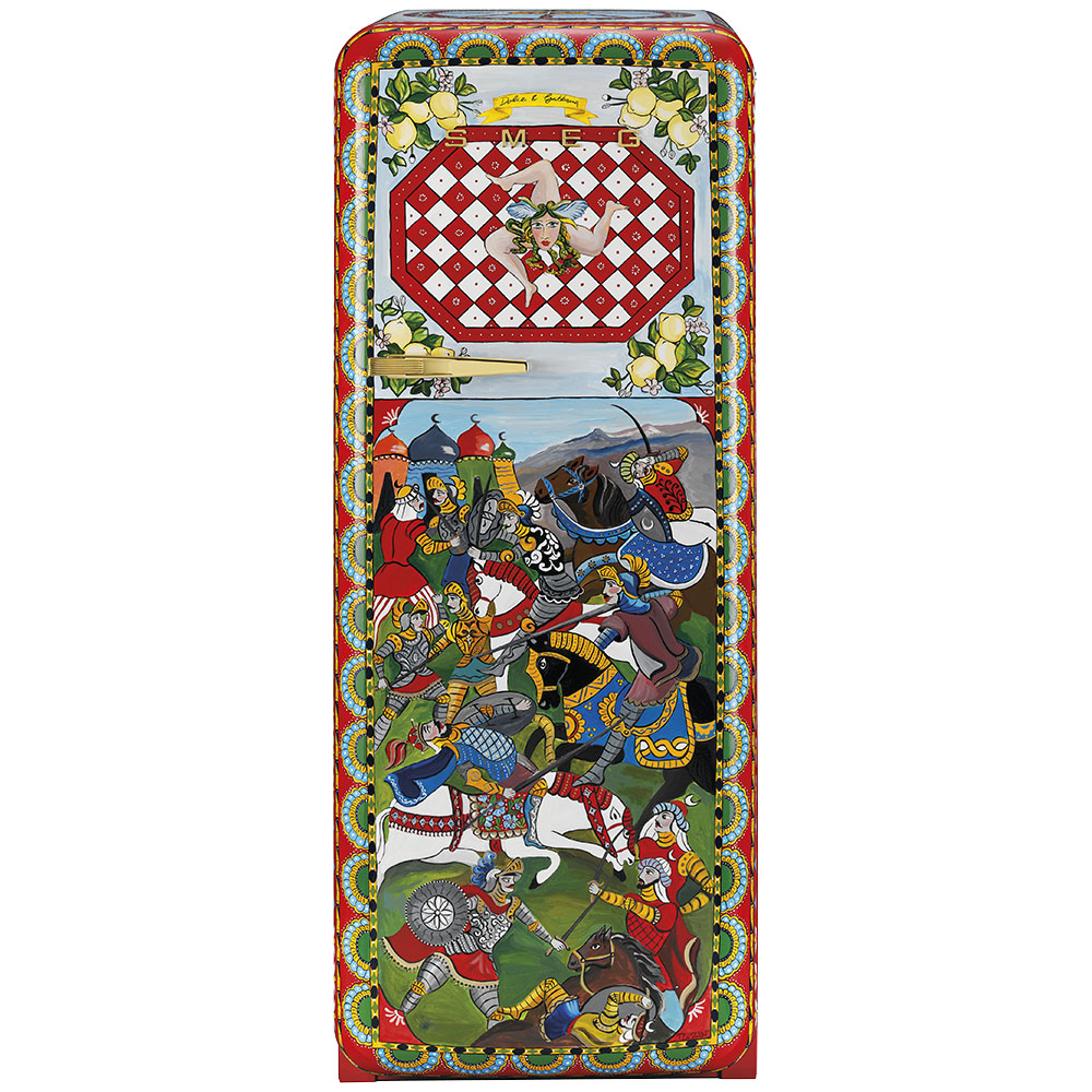 Smeg Frigoriferi d’arte/Sanatsal buzdolapları Smeg & Dolce&Gabbana FAB28R-DG TZ07RD