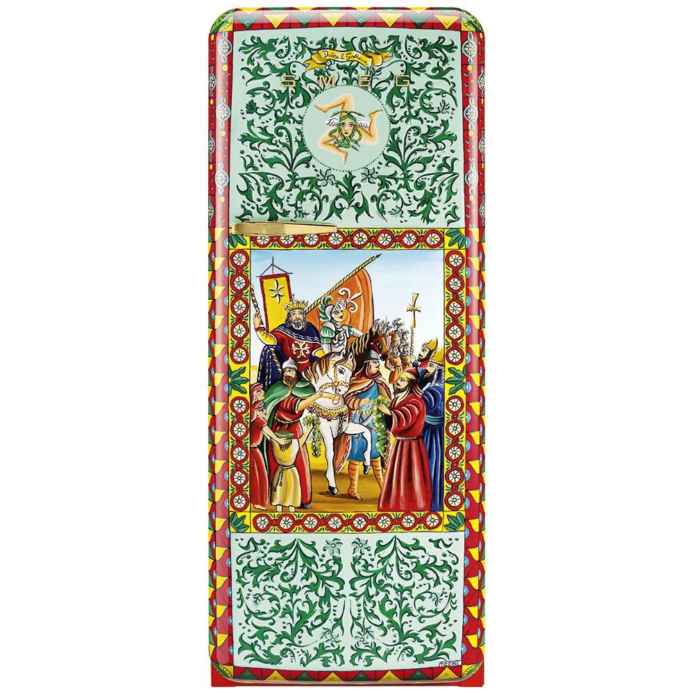 Smeg Frigoriferi d’arte/Sanatsal buzdolapları Smeg & Dolce&Gabbana FAB28R-DG TZ08PG