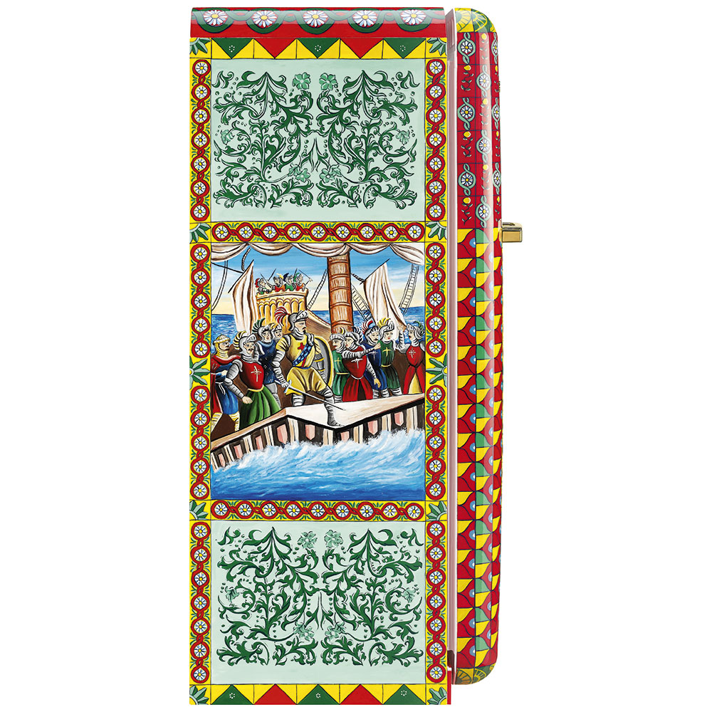 Smeg Frigoriferi d’arte/Sanatsal buzdolapları Smeg & Dolce&Gabbana FAB28R-DG TZ08PG görsel 2