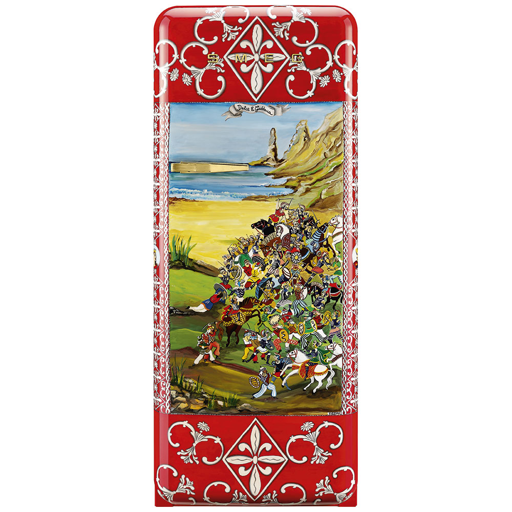 Smeg Frigoriferi d’arte/Sanatsal buzdolapları Smeg & Dolce&Gabbana FAB28R-DG TZ09RD