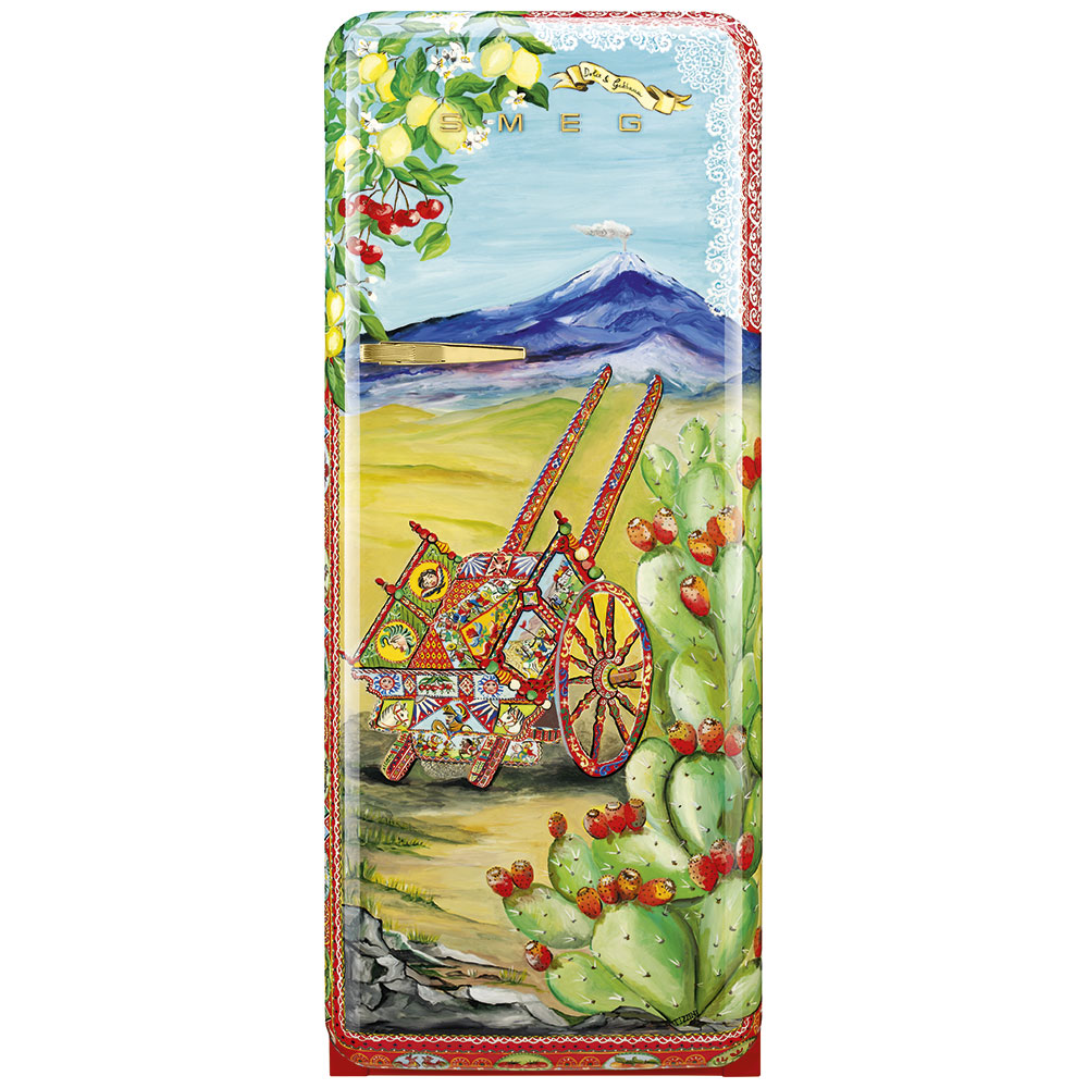 Smeg Frigoriferi d’arte/Sanatsal buzdolapları Smeg & Dolce&Gabbana FAB28R-DG TZ10RD
