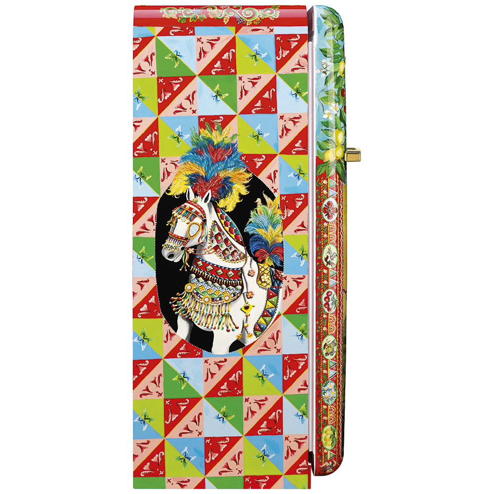 Smeg Frigoriferi d’arte/Sanatsal buzdolapları Smeg & Dolce&Gabbana FAB28R-DG TZ10RD görsel 2