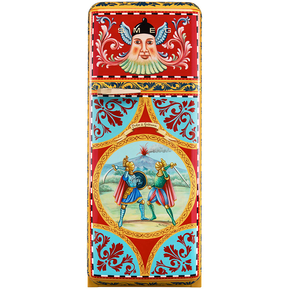 Smeg Frigoriferi d’arte/Sanatsal buzdolapları Smeg & Dolce&Gabbana FAB28R-DG VN02RD