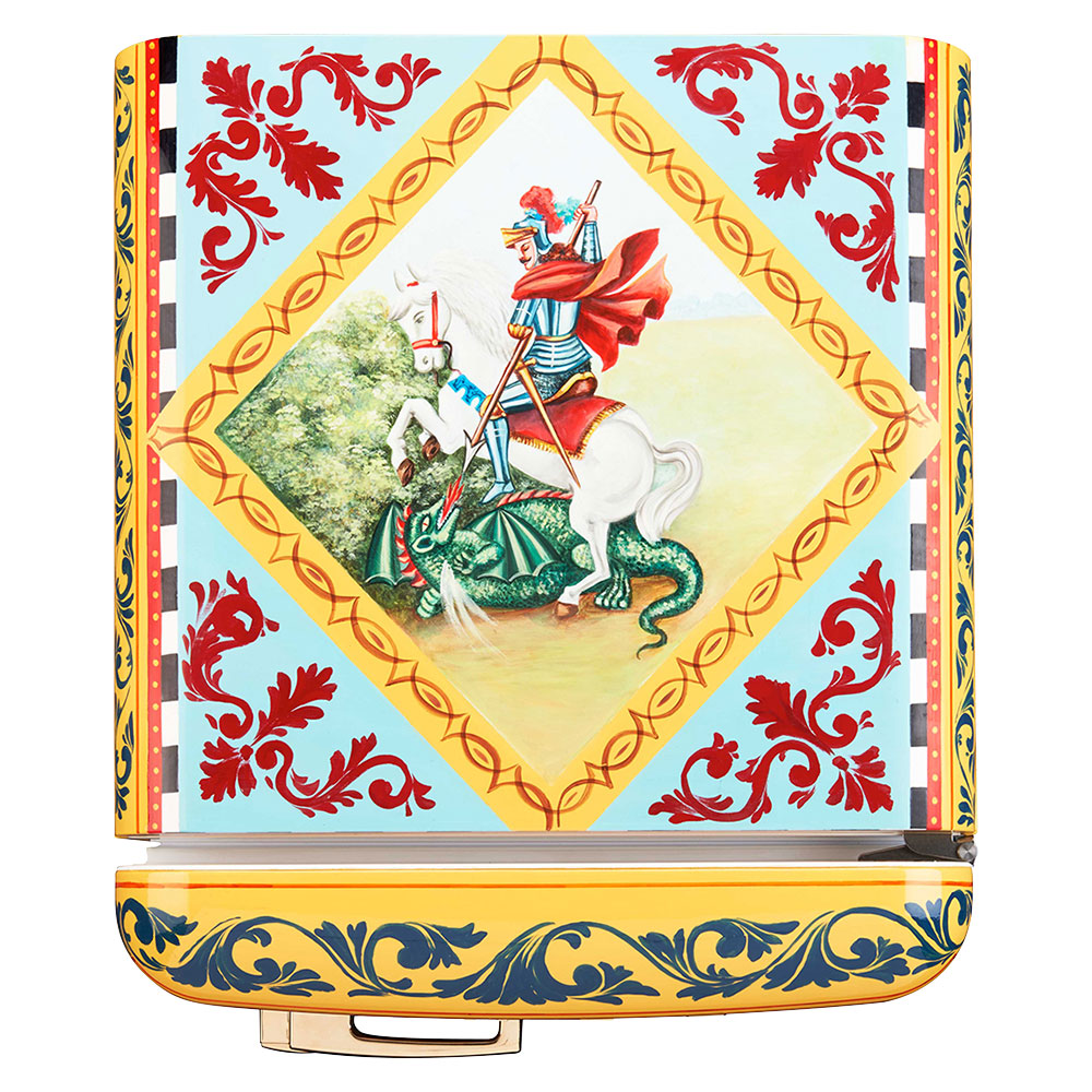 Smeg Frigoriferi d’arte/Sanatsal buzdolapları Smeg & Dolce&Gabbana FAB28R-DG VN02RD görsel 3