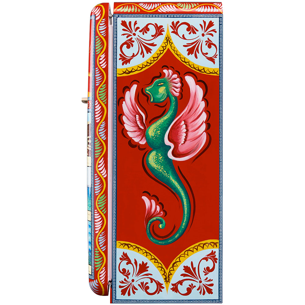 Smeg Frigoriferi d’arte/Sanatsal buzdolapları Smeg & Dolce&Gabbana FAB28R-DG VN03RD görsel 3