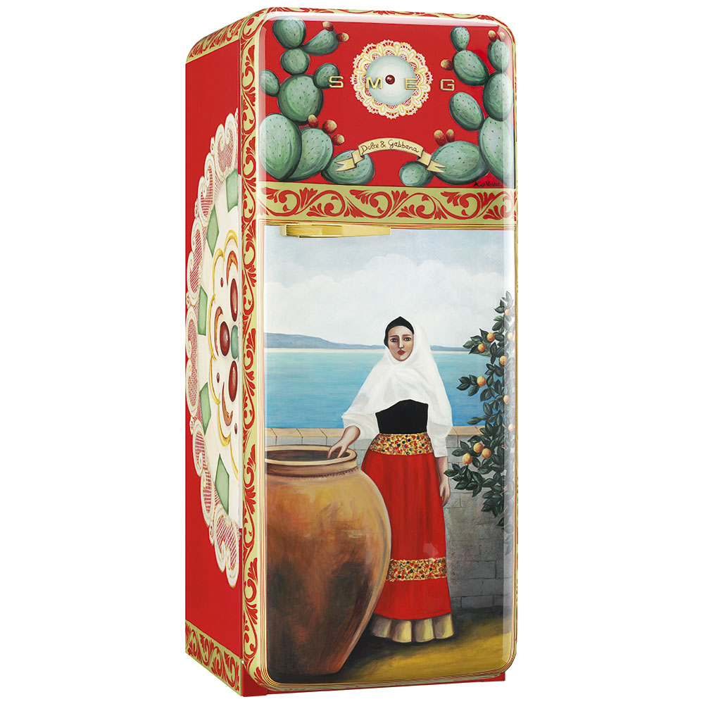 Smeg Frigoriferi d’arte/Sanatsal buzdolapları Smeg & Dolce&Gabbana FAB28R-DG VN05RD görsel 2