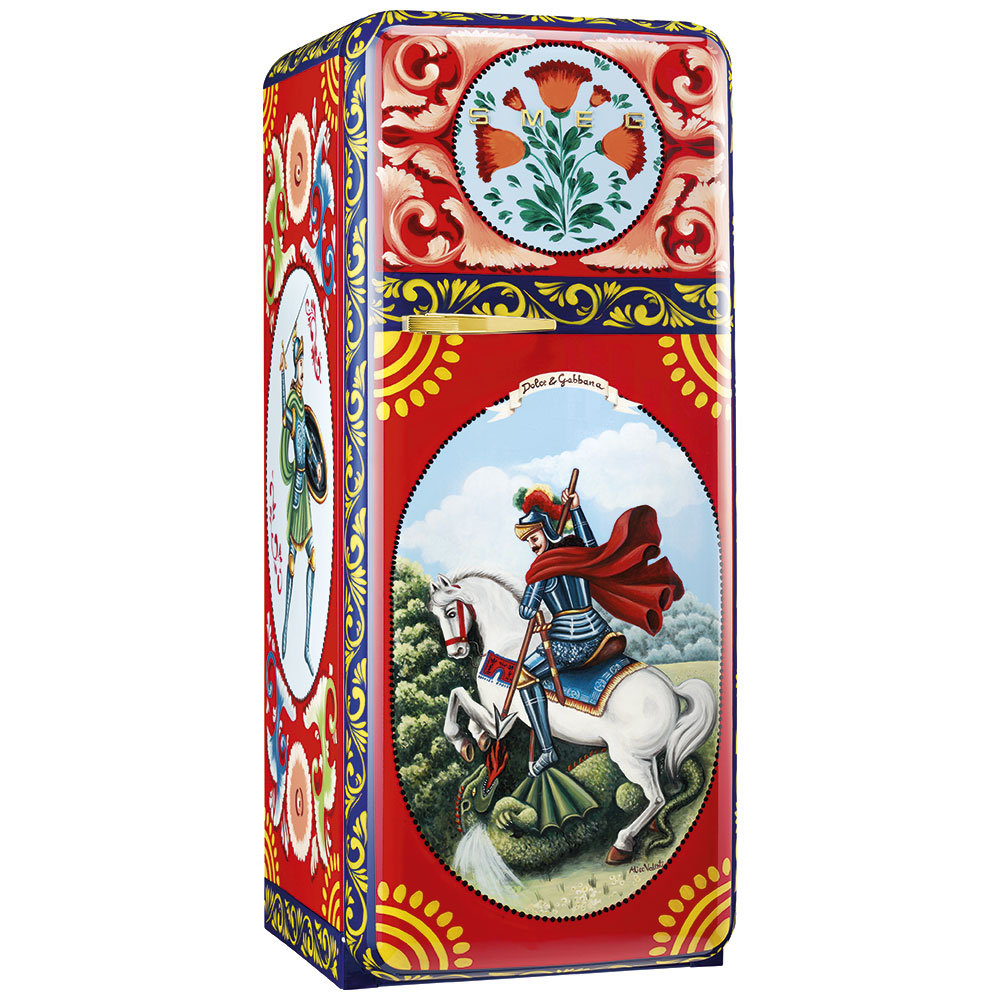 Smeg Frigoriferi d’arte/Sanatsal buzdolapları Smeg & Dolce&Gabbana FAB28R-DG VN07RD görsel 2