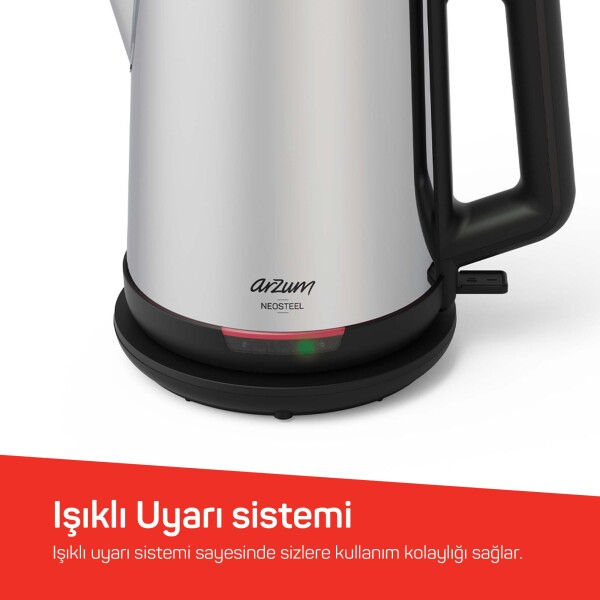 Arzum AR3158 Arzum Neosteel Inox Çay Makinesi görsel 3